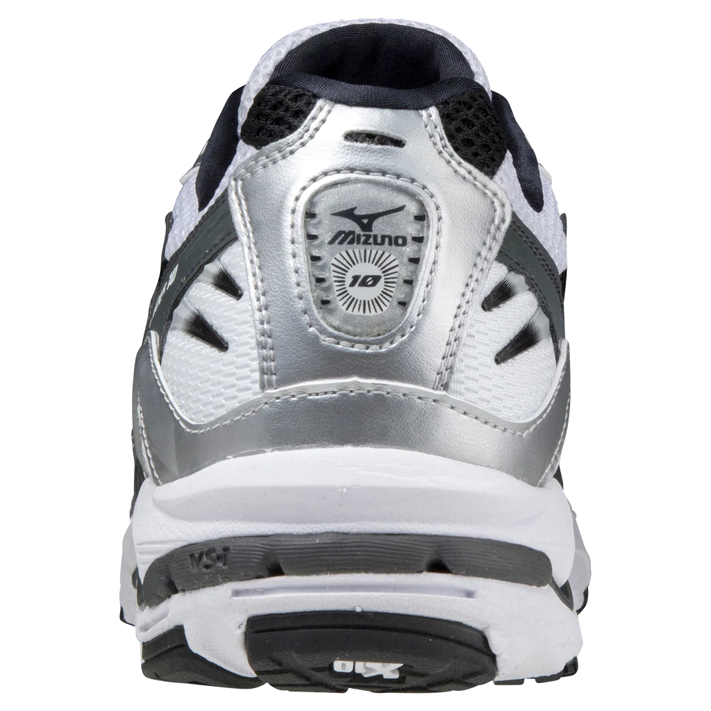 Giày Sneaker Unisex Mizuno Wave Rider 10 Sport White/Silver/Black