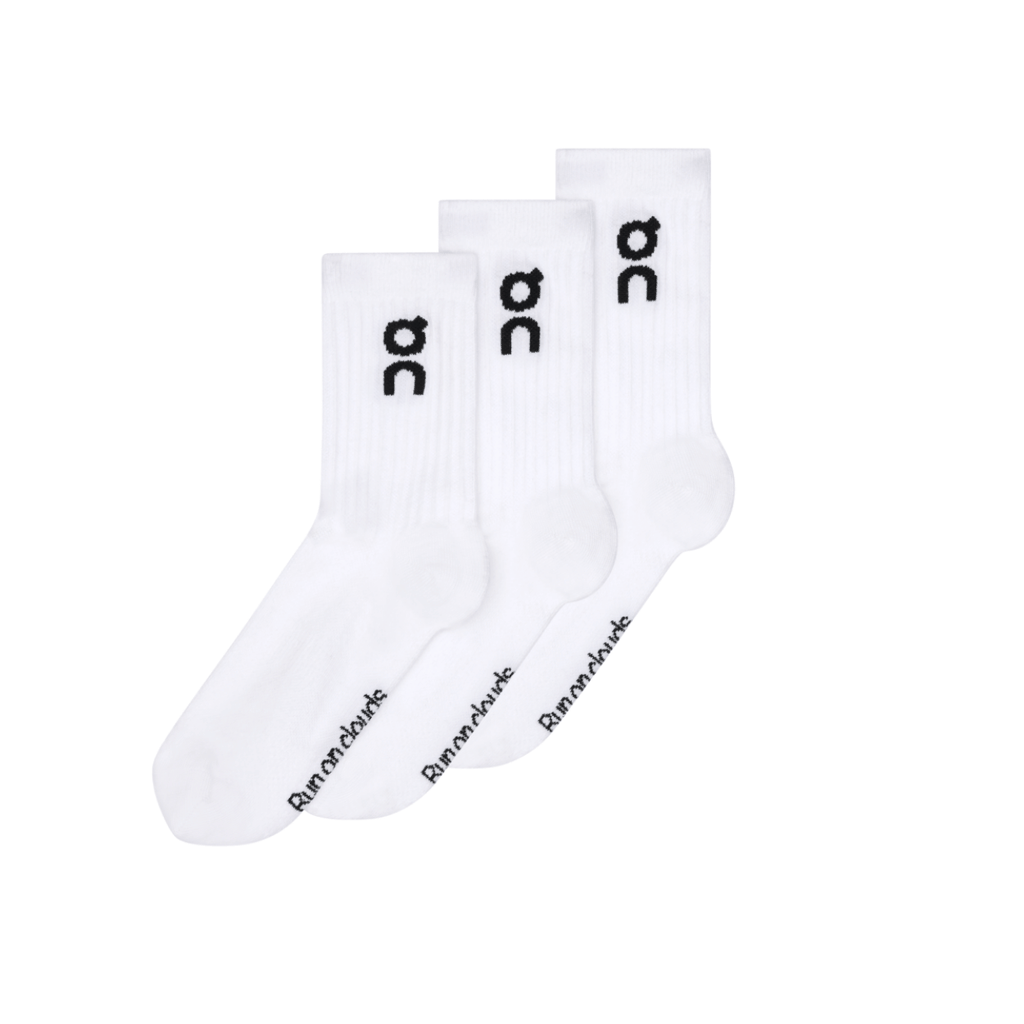 Vớ Thể Thao Unisex On Running Logo Sock High 3P - Trắng