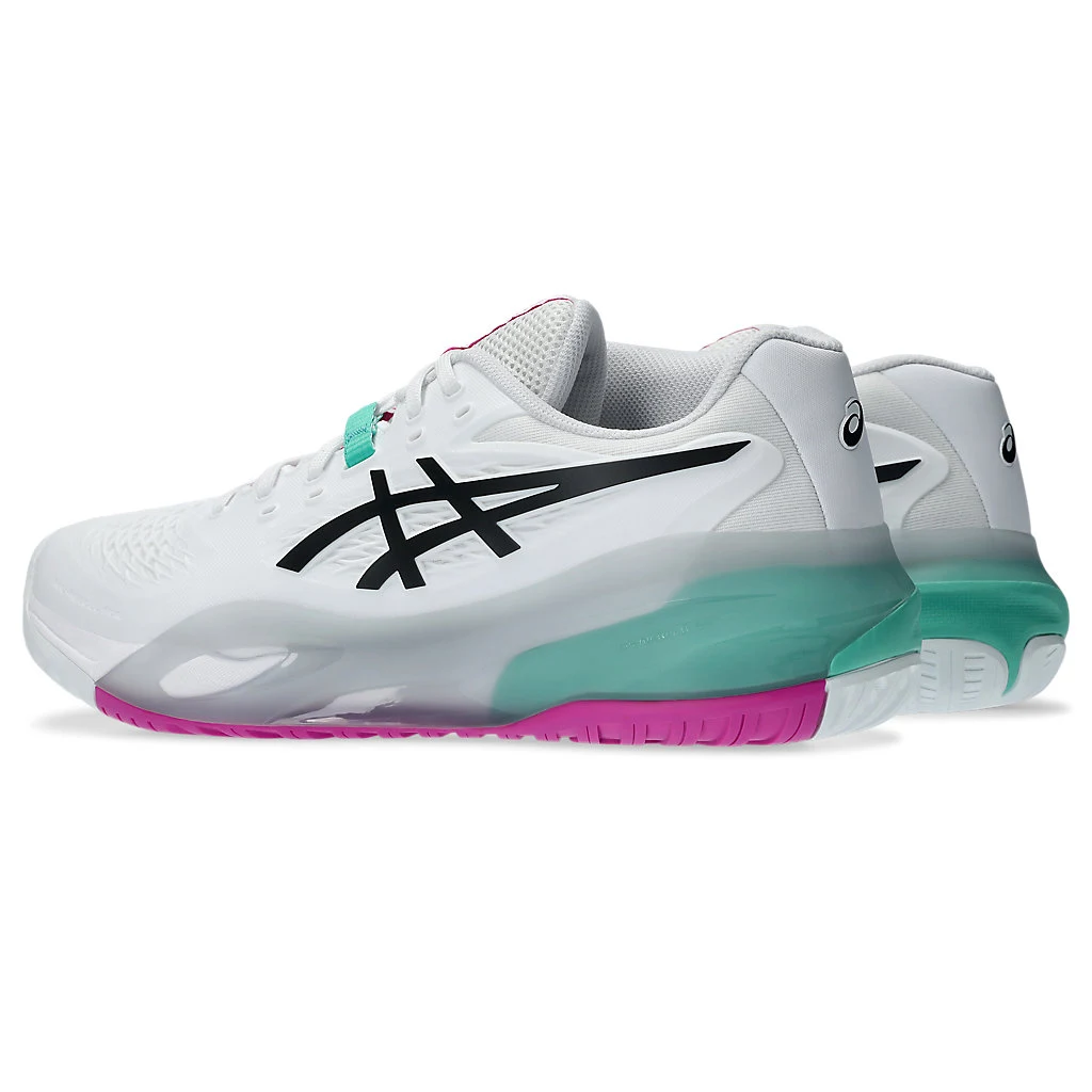 Giày Quần Vợt Nữ Asics Gel-Resolution X White | Aurora Green