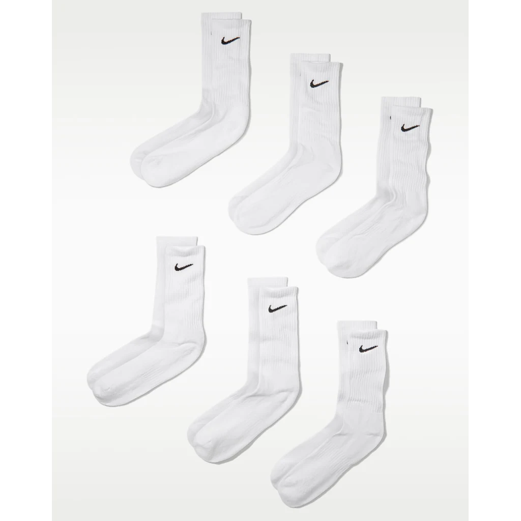 Vớ Thể Thao Unisex Nike Everyday Cushioned Training Crew Socks 6 Pairs
