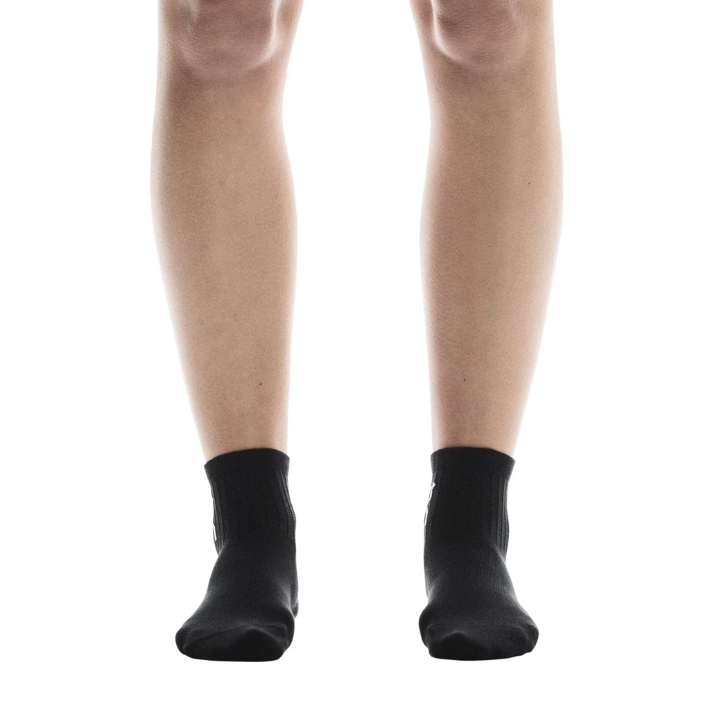 Vớ Thể Thao Unisex On Running Logo Sock Mid 3P ( 3 đôi ) - Đen