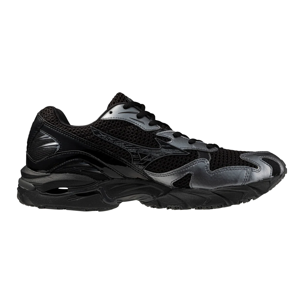 Giày Sneaker Unisex Mizuno Wave Rider 10 Sport Black/Black Sand/Metallic Gray