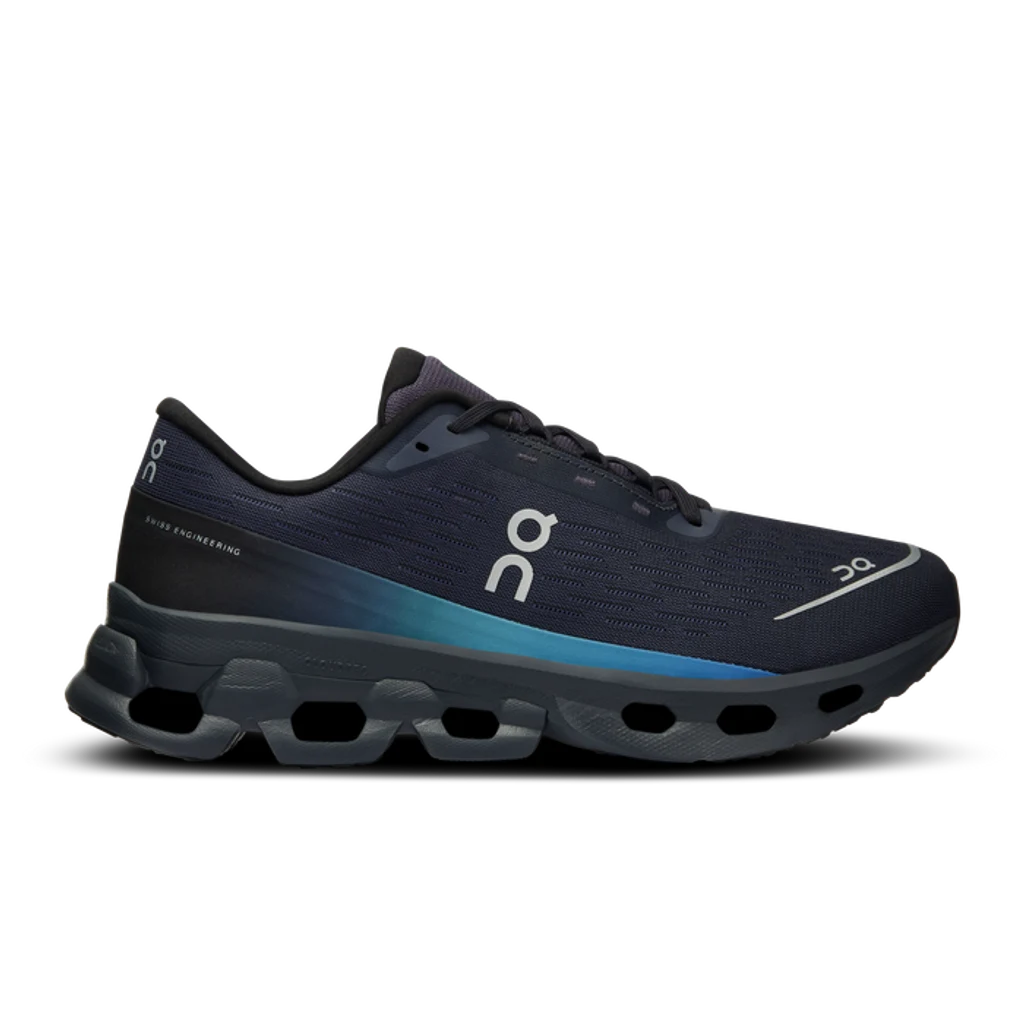 Giày Chạy Bộ Nữ On Running Cloudspark Black | Blueberry - OUTLET