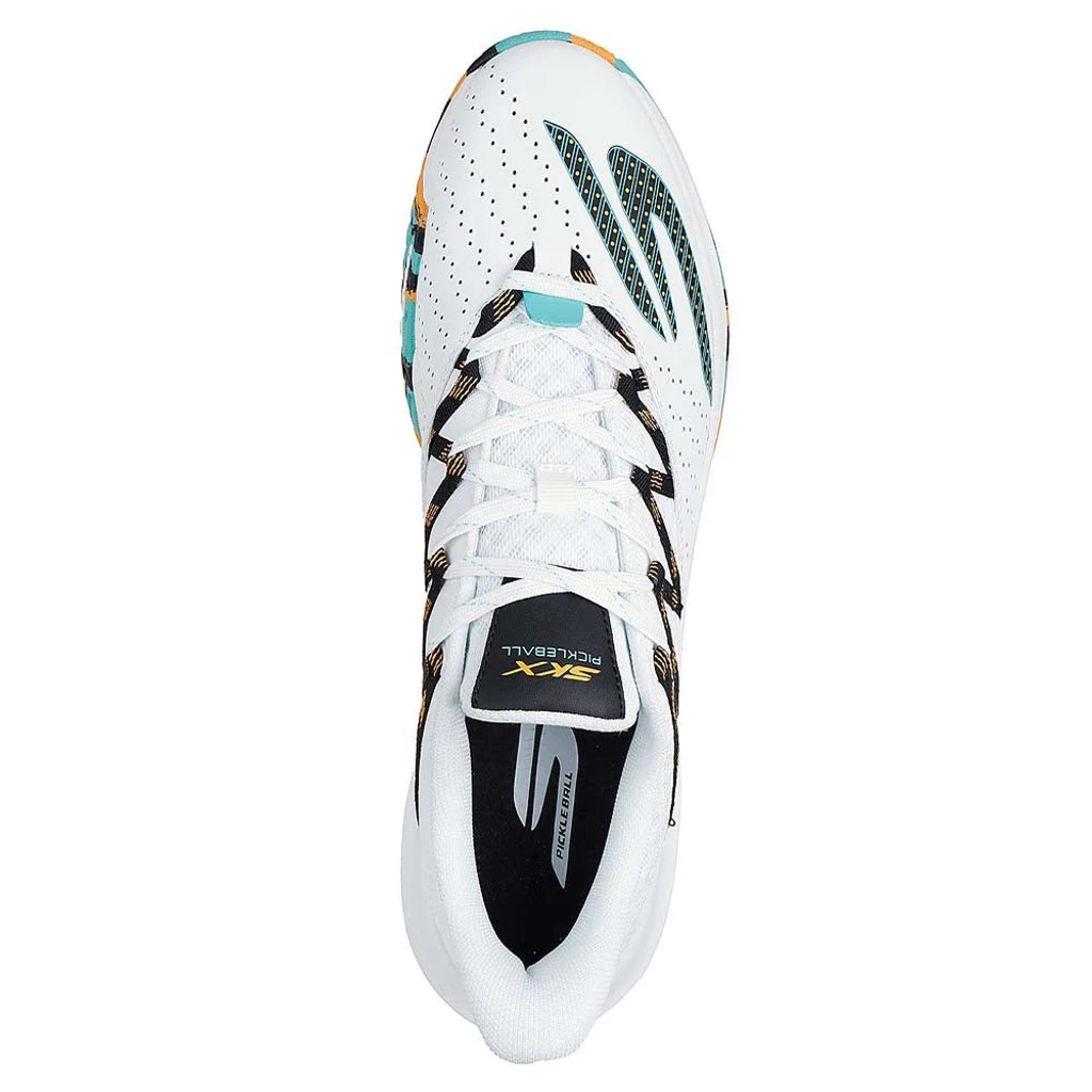 Giày Quần Vợt Nam Skechers VIPER COURT RALLY WHITE/TURQUOISE