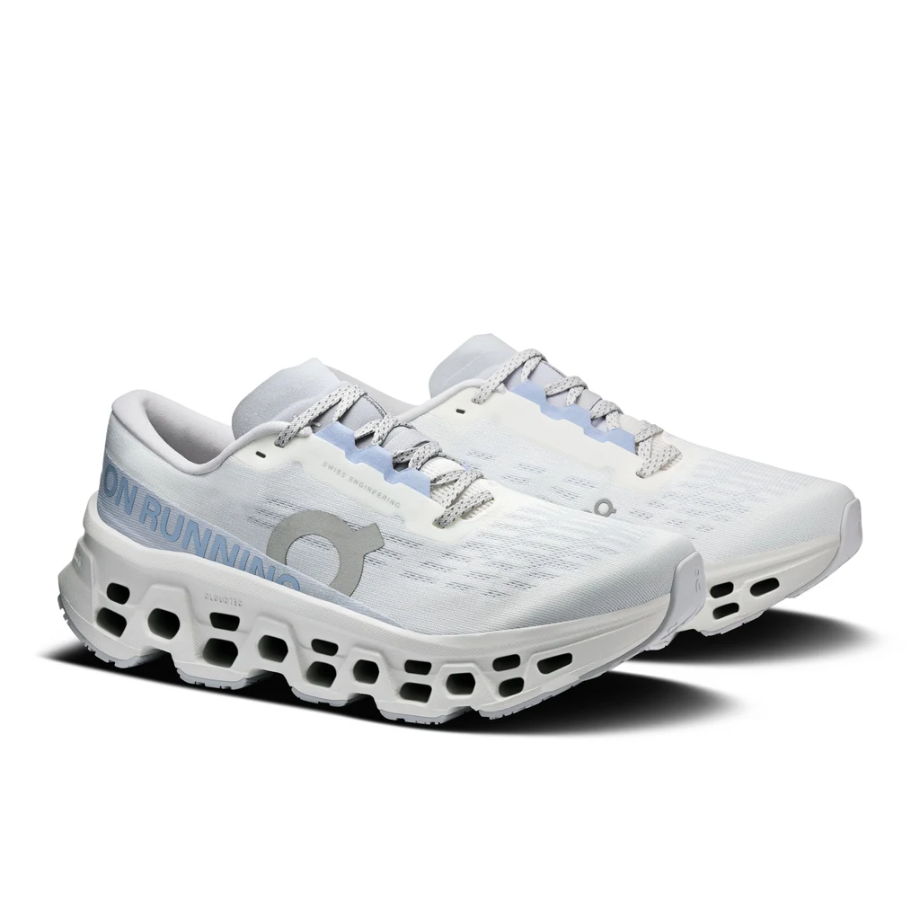 Giày Chạy Bộ Nữ On Running Cloudmonster 3 White | Frost