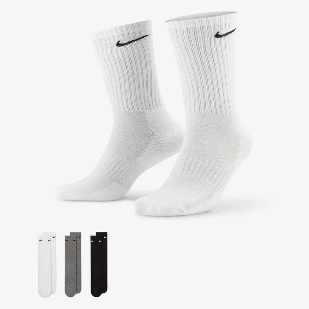 Vớ Thể Thao Unisex Nike Training Crew Socks 3 Pairs