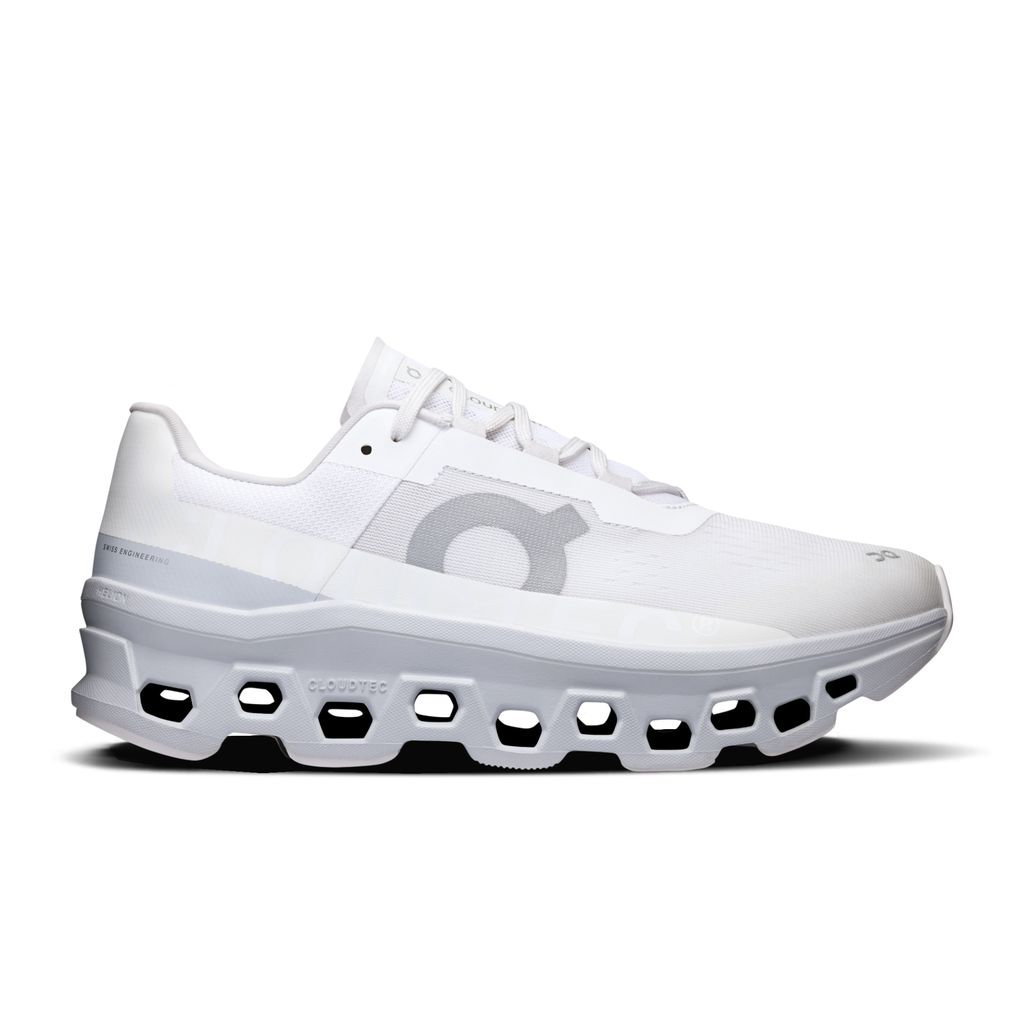 Giày Chạy Bộ Nữ On Running CloudMonster White | Glacier
