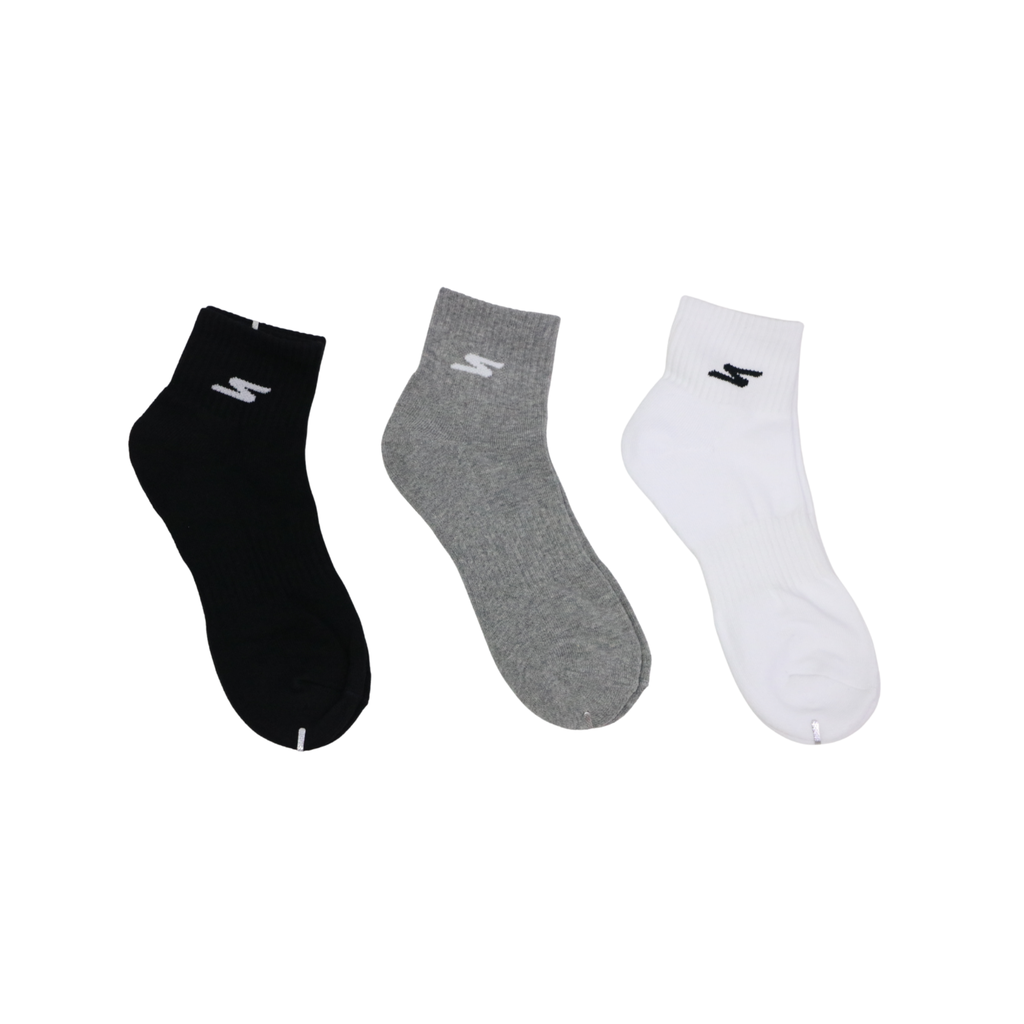 Vớ Thể Thao Unisex Skechers Quarter Socks - 3 Packs