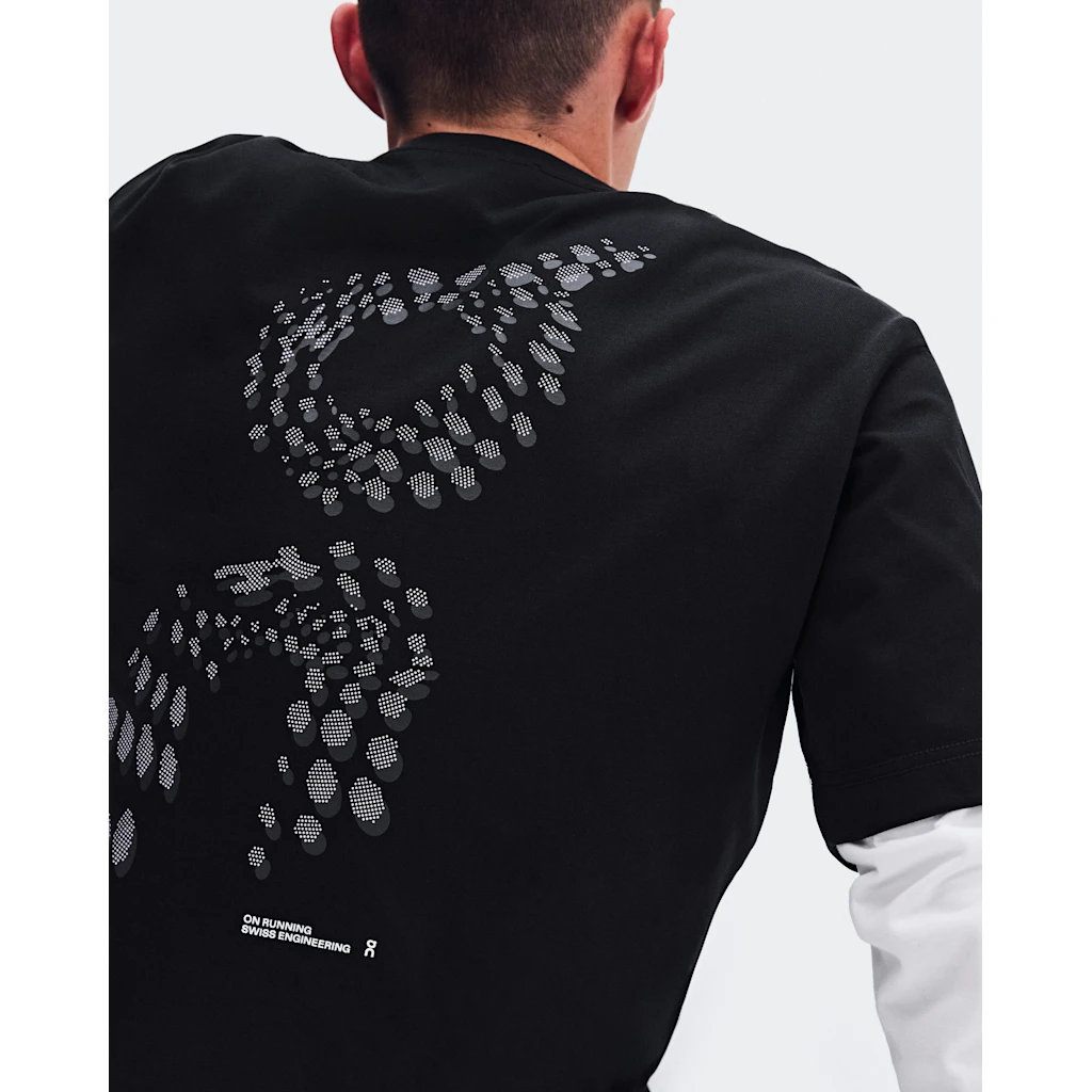 Áo Tay Ngắn Thể Thao Nam On Running Club Collective-T Runner Black