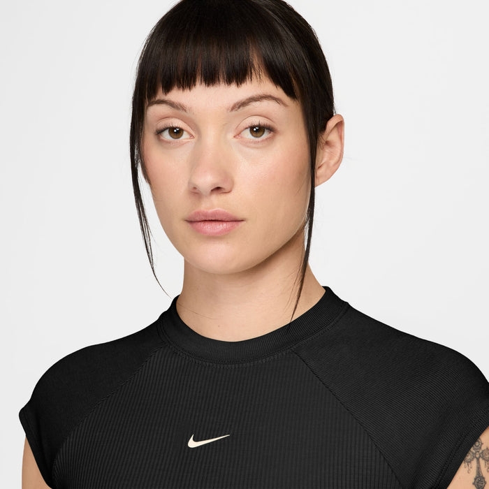 Áo Tay Ngắn Thời Trang Nữ Nike Chill Knit Rib Short-Sleeve