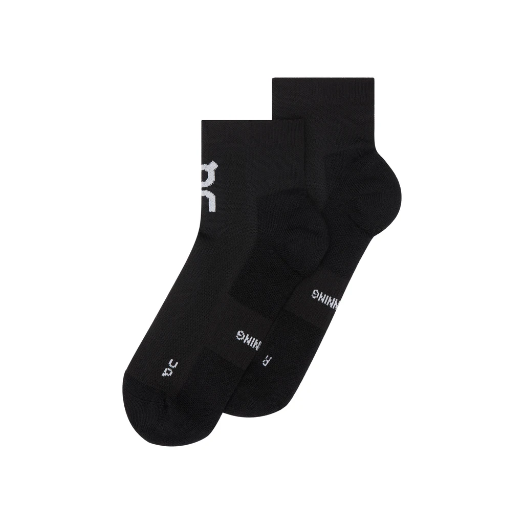 Vớ Thể Thao Unisex On Running Core Run Sock Mid 2P ( 2 đôi ) - Đen