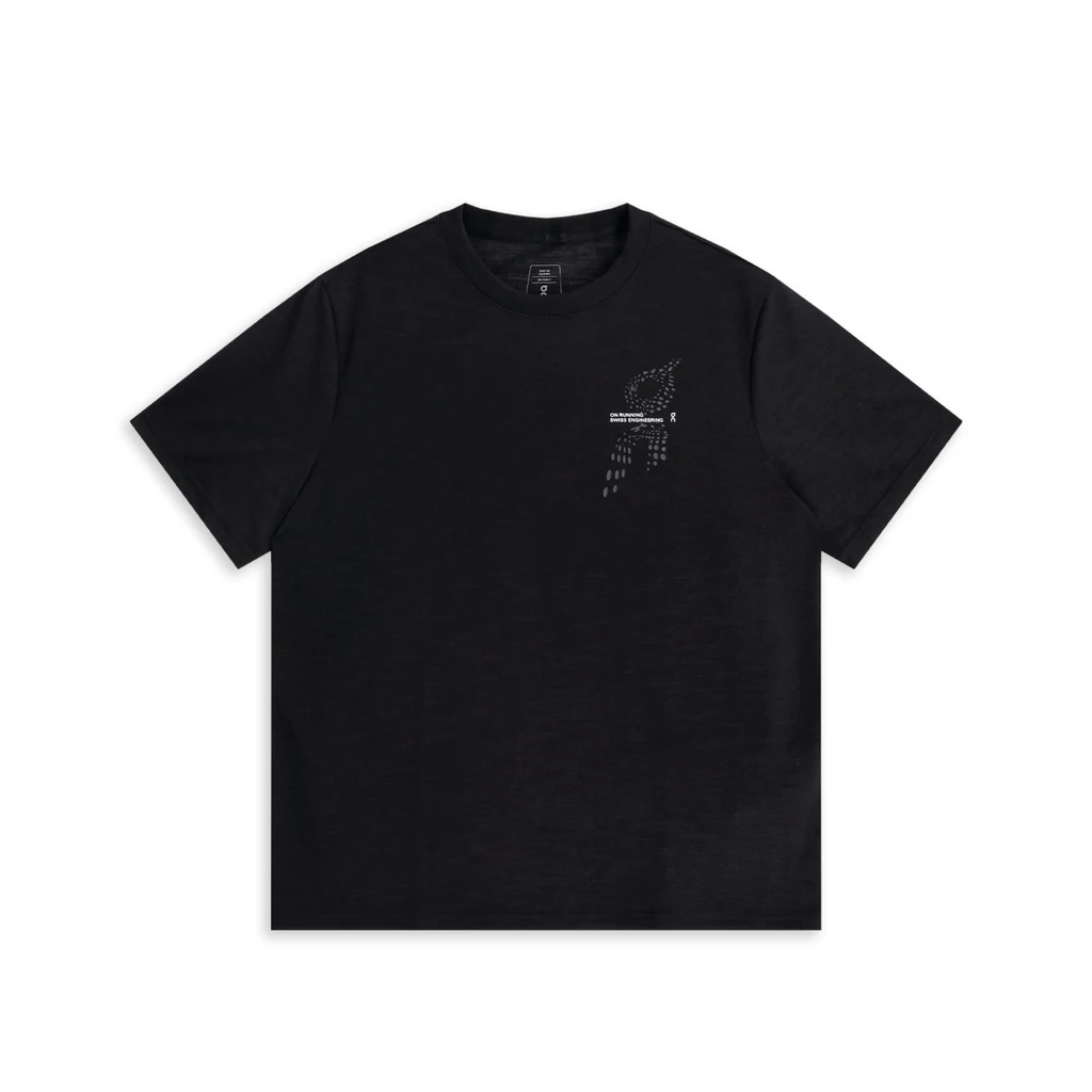 Áo Tay Ngắn Thể Thao Nam ON Running Run-T Black