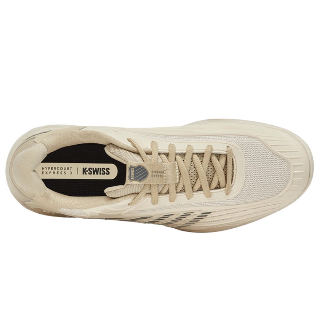Giày Quần Vợt Nam K-Swiss Hypercourt Express 3 Whitecap Gray | Pale Khaki |Turbulence