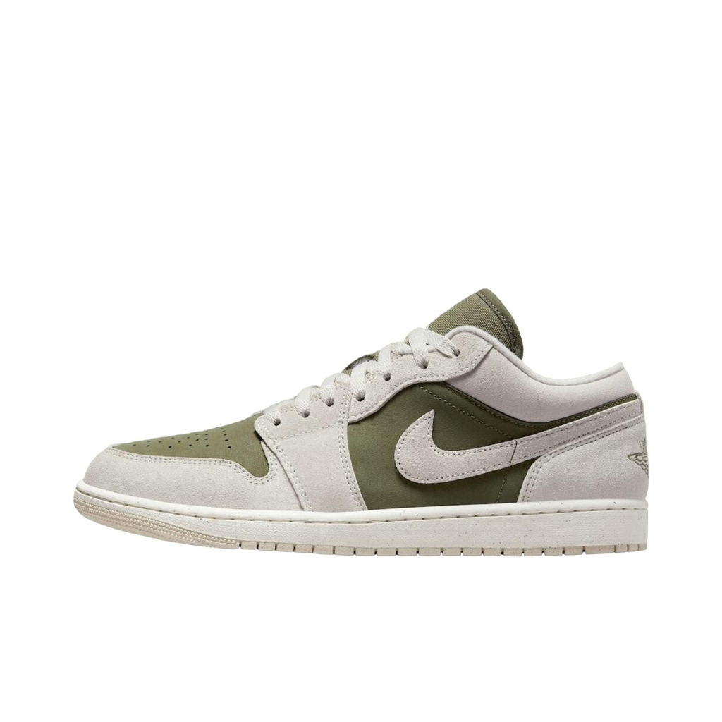 Giày Thời Trang Nam Nike Jordan 1 Low SE Medium Olive Sail