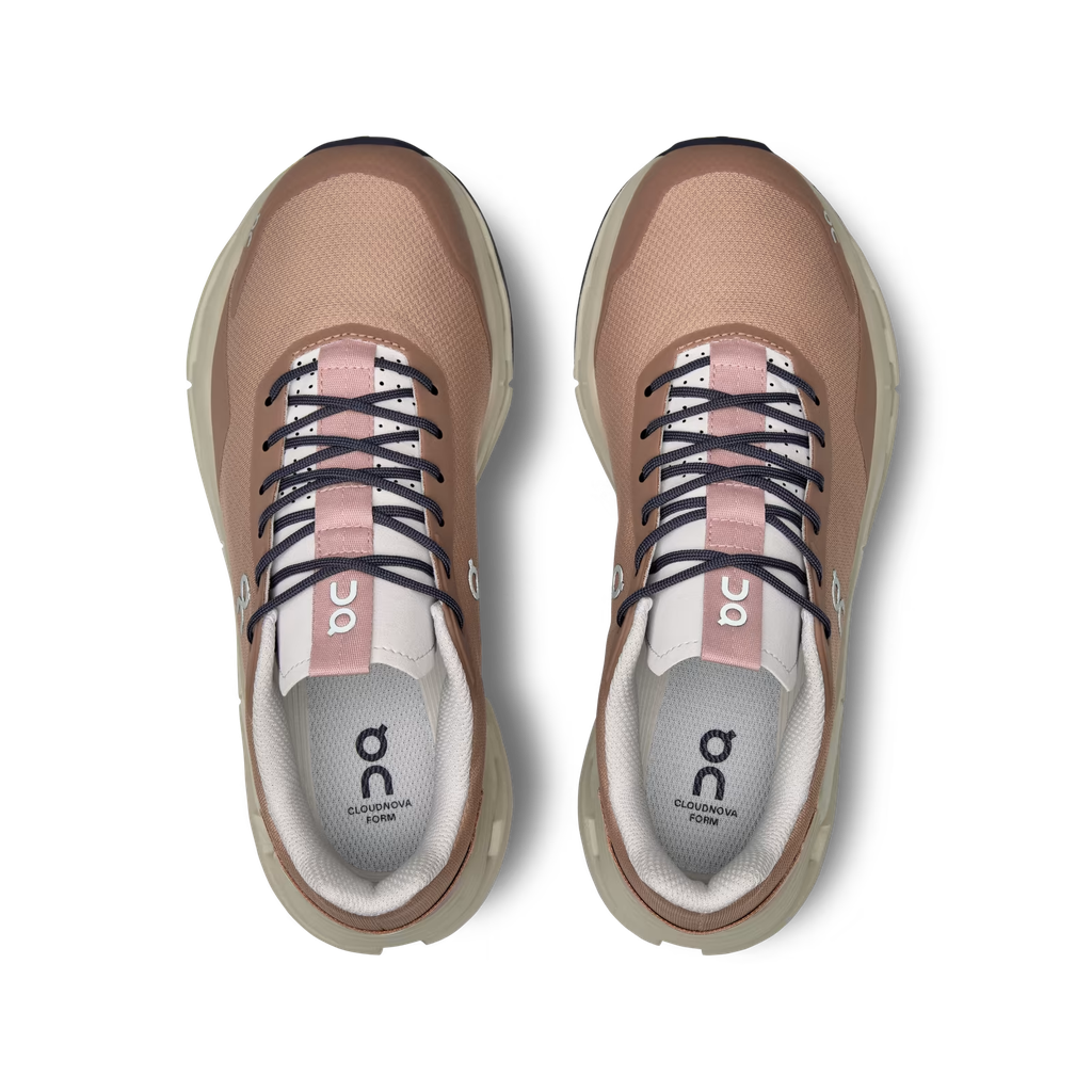 Giày Chạy Bộ Nữ On Running Cloudnova Form Rose | Brown - OUTLET