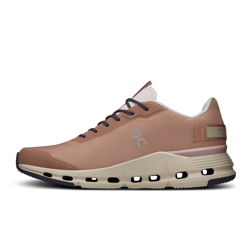 Giày Chạy Bộ Nữ On Running Cloudnova Form Rose | Brown - OUTLET
