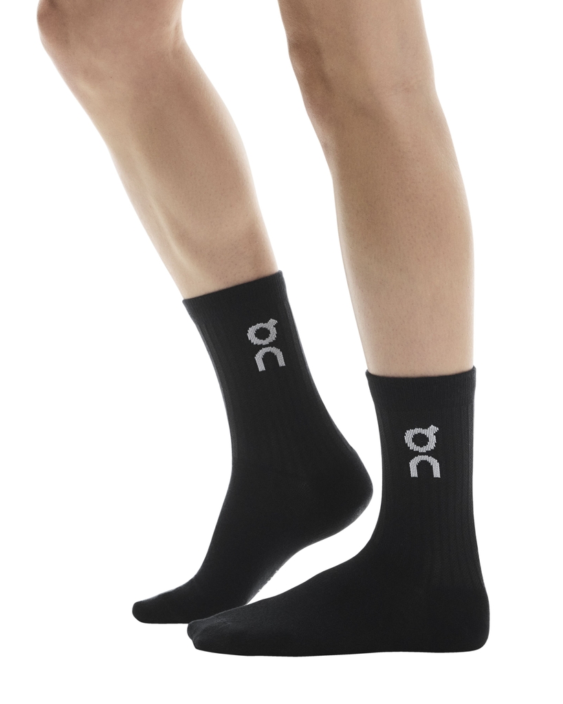 Vớ Thể Thao Unisex On Running Logo Sock High 3P ( 3 đôi ) - Đen
