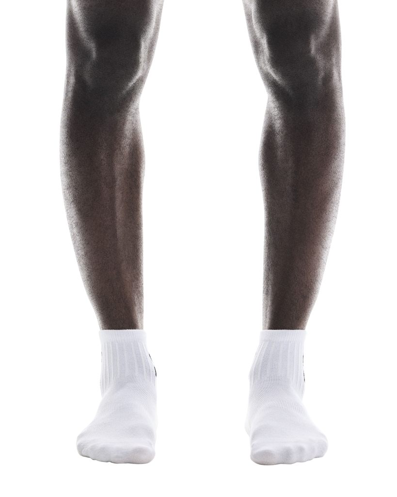 Vớ Thể Thao Unisex On Running Logo Sock Mid ( 3 đôi ) - Trắng