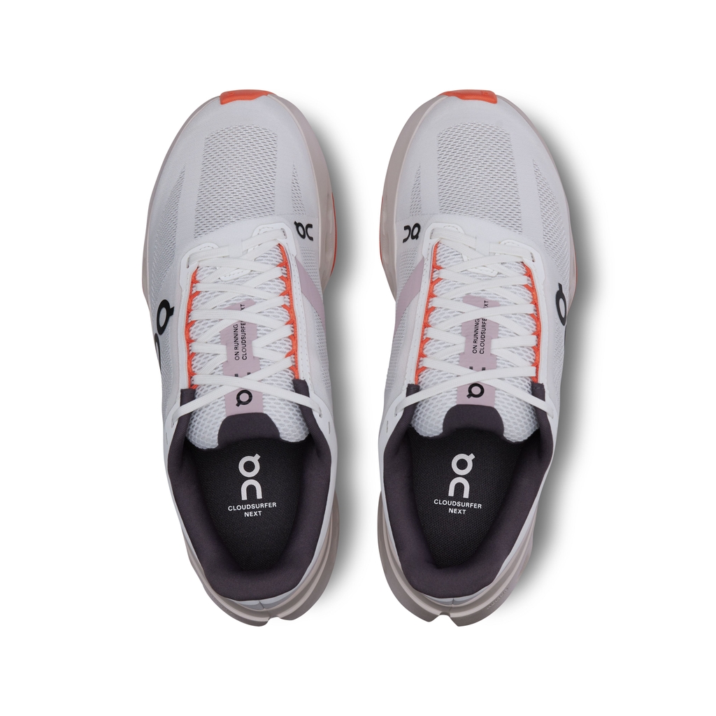 Giày Chạy Bộ Nữ ON Running Cloudsurfer Next White | Flame - OUTLET