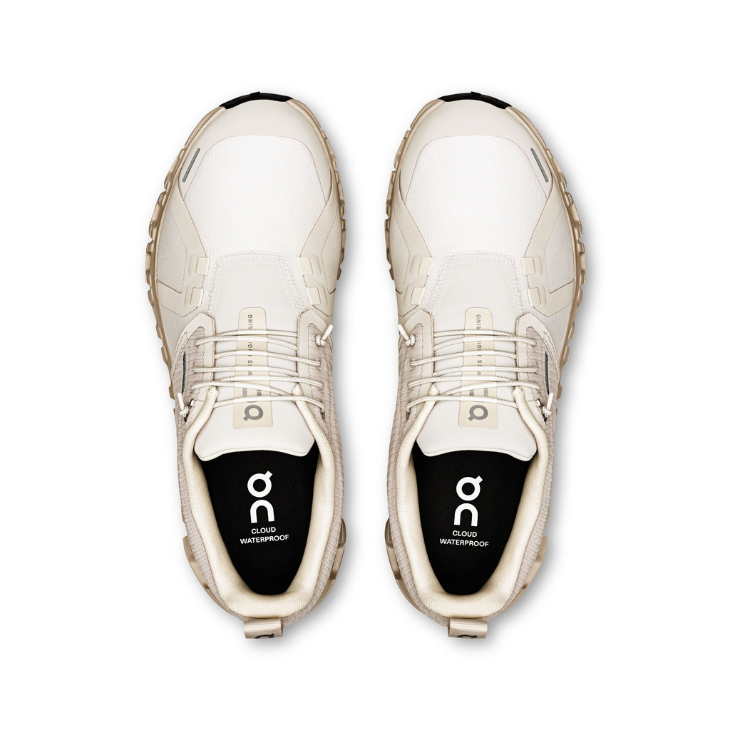 Giày Chạy Bộ Nữ On Running Cloud 6 Waterproof Pearl | Cream