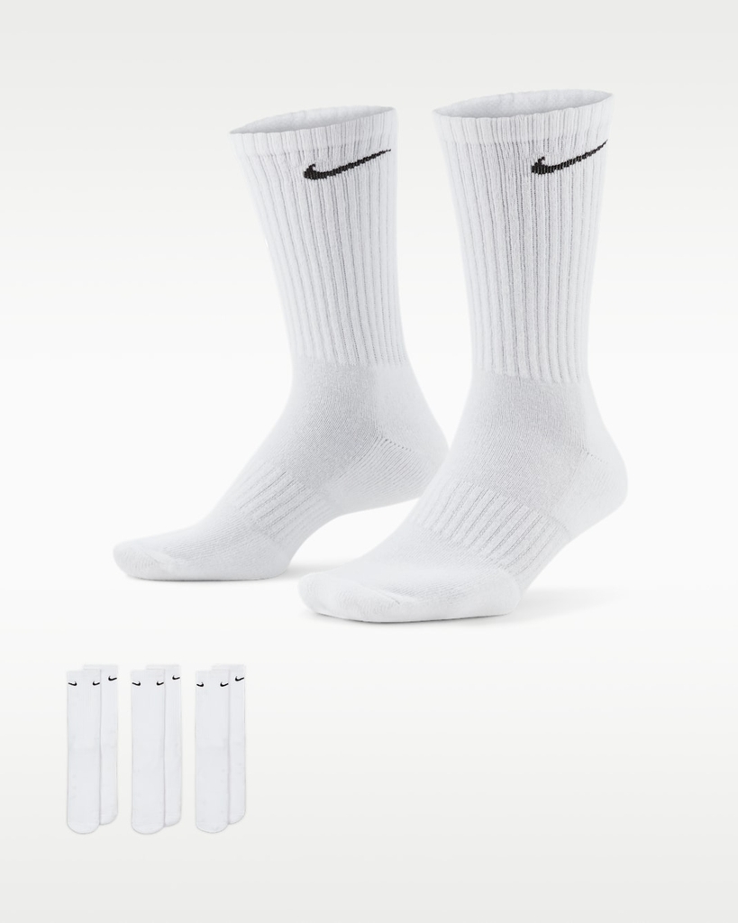 Vớ Thể Thao Unisex Nike U NK EVERYDAY CSH CRW 3PR 132
