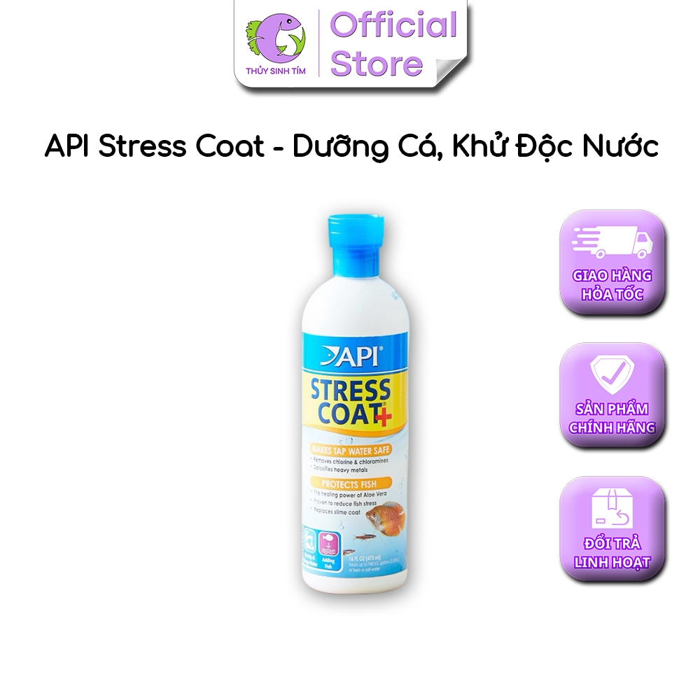 API Stress Coat - Dưỡng Cá, Khử Độc Nước (237ml) - 2