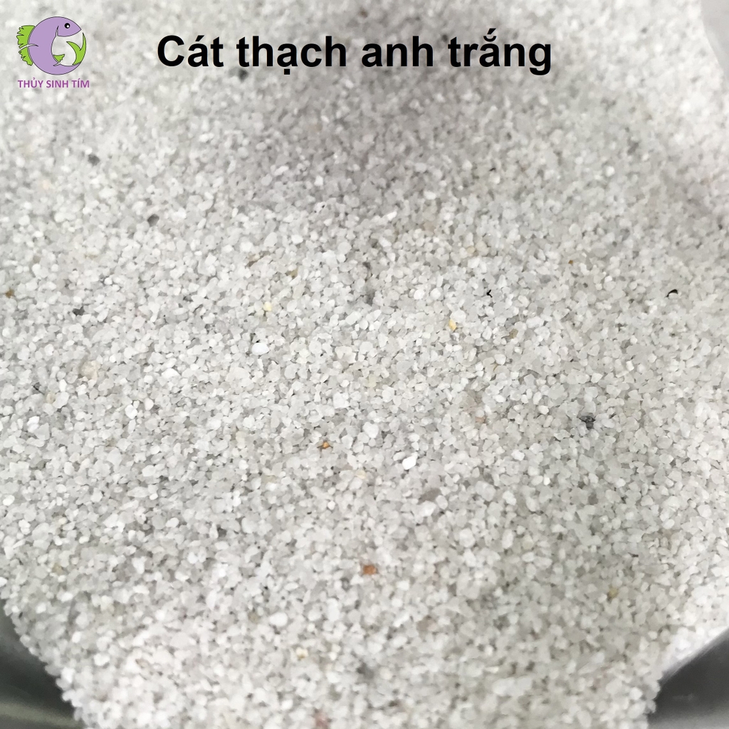 Cát thạch anh trắng 1kg - 1