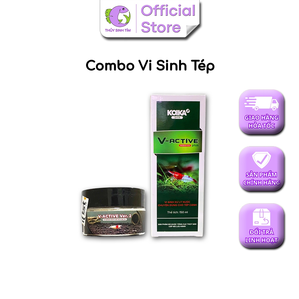 Combo Vi Sinh Tép V-Active Ver.2 và V-Active Plus - 2