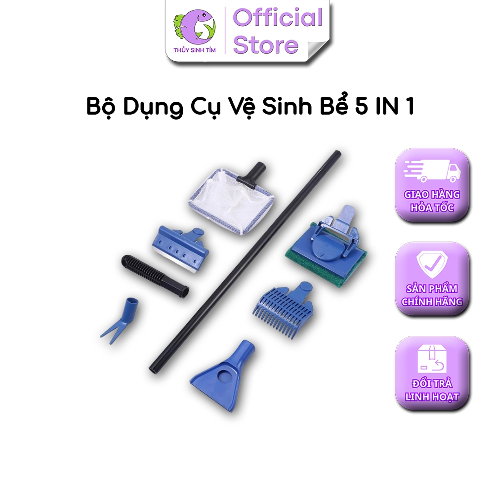 Bộ dụng cụ vệ sinh bể 5 in 1 - 5