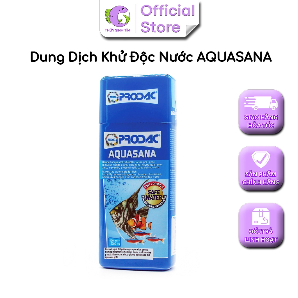 Aquasana PRODAC - Khử Độc Nước, Giảm Stress Cho Cá - 4