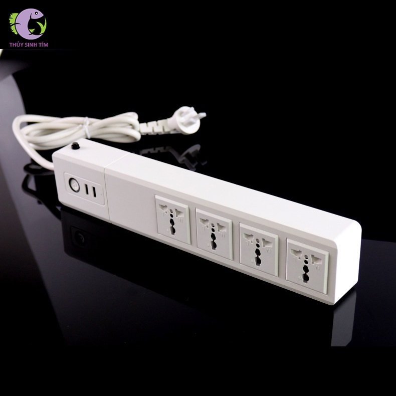 Hẹn Giờ Wifi Smart Aquarium Chống Quá Tải 4 Ổ + 2 Cổng USB