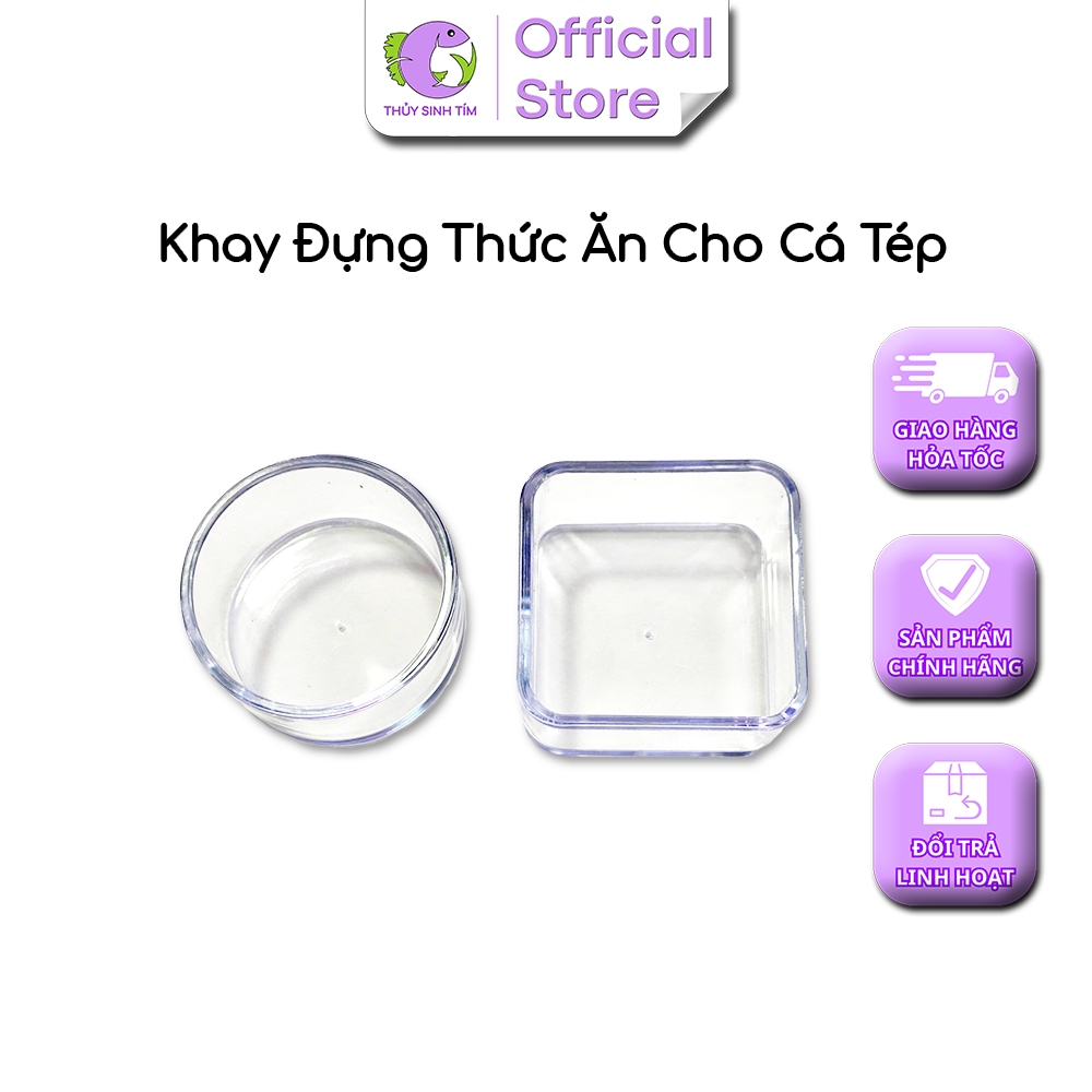 Khay Đựng Thức Ăn Tép Mica Tròn - 3