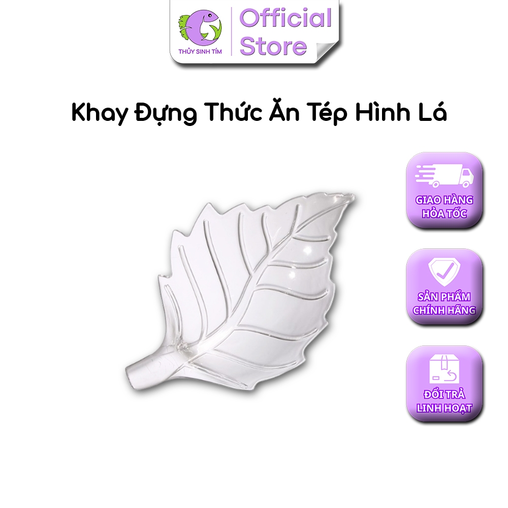 Khay Đựng Thức Ăn Tép Hình Lá Cây Nhỏ 4