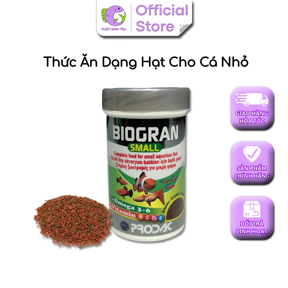 Thức Ăn Dạng Hạt Cho Cá Nhỏ BIOGRAN SMALL - PRODAC 4