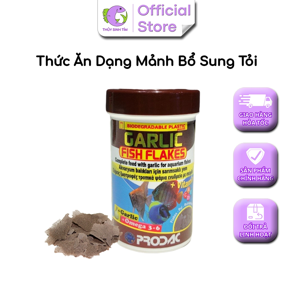 Thức Ăn Dạng Mảnh Bổ Sung Tỏi GARLIC FISH FLAKES - PRODAC 4