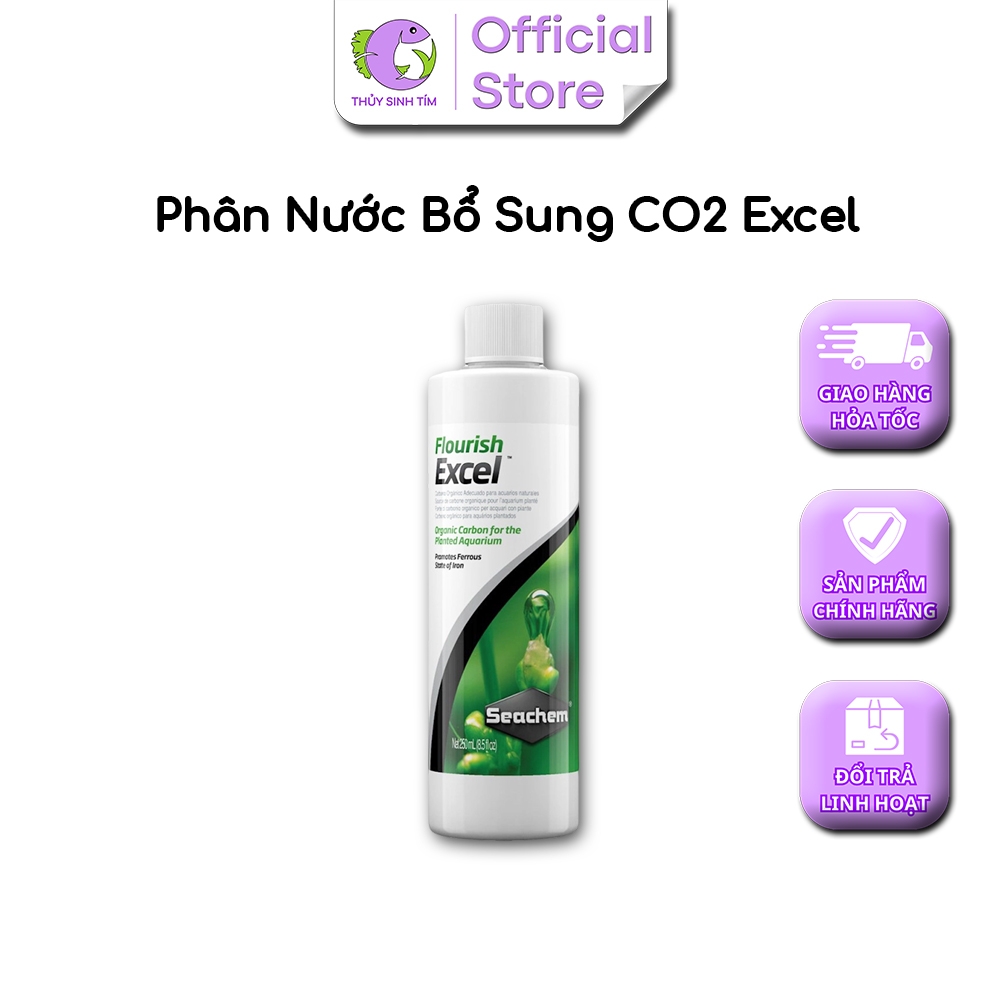 Phân nước bổ sung CO2 Seachem Flourish Excel 250ml - 3