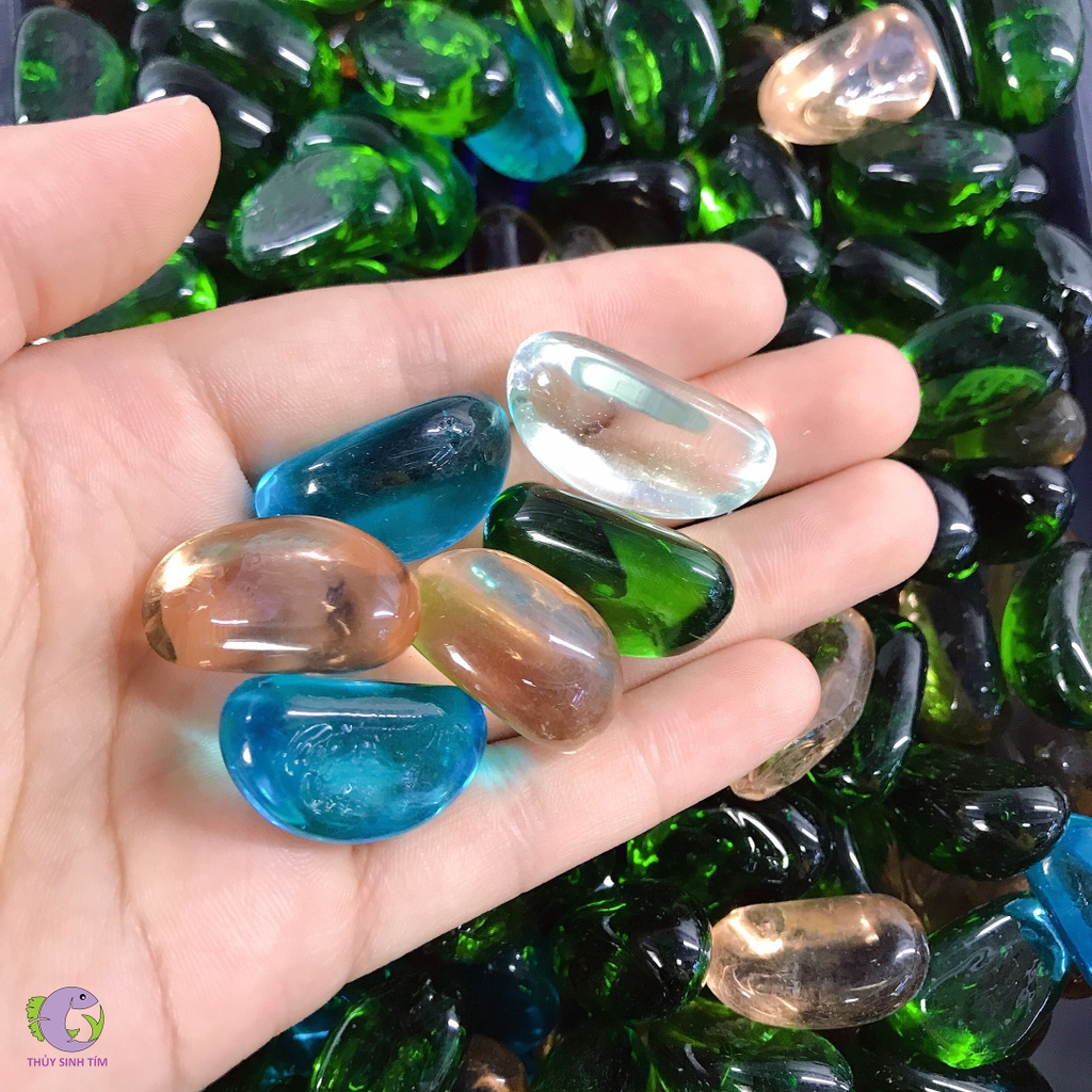 Sỏi đa sắc trang trí bể - 2