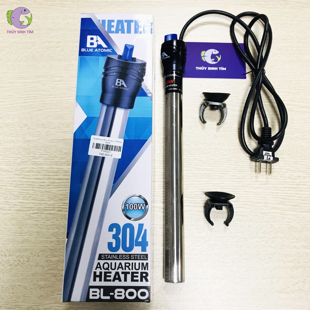 Sưởi bể cá inox Blue Atomic BL-800 (100W) - 1