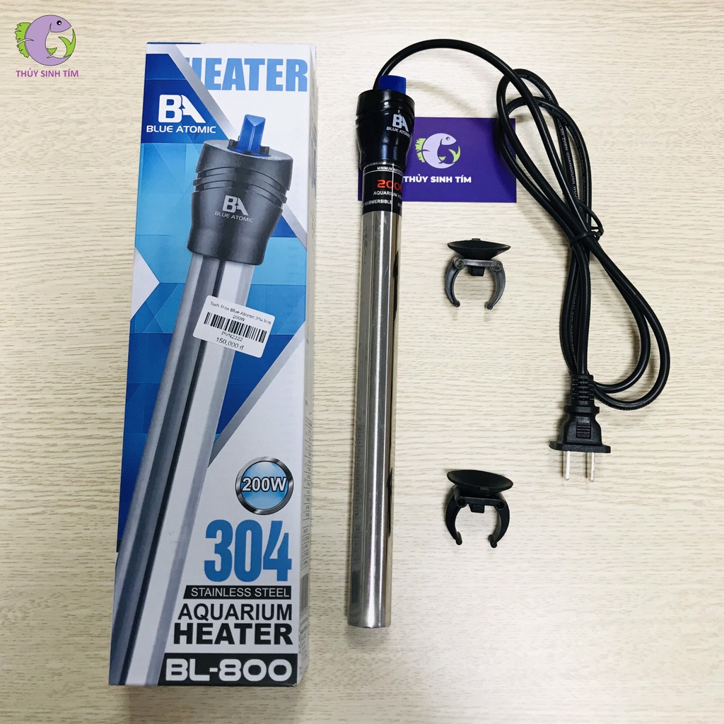 Sưởi bể cá inox Blue Atomic BL-800 (200W) - 1