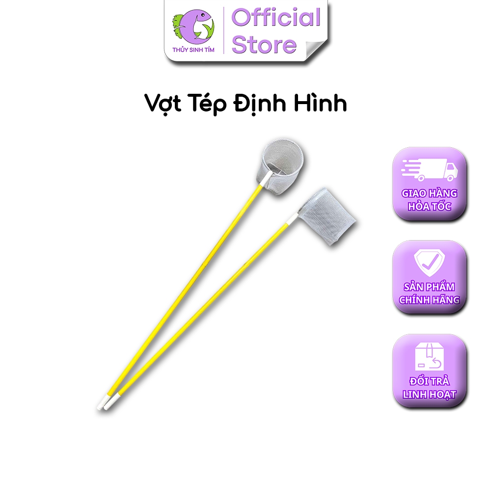 Vợt Tép Định Hình Cán Vàng 4