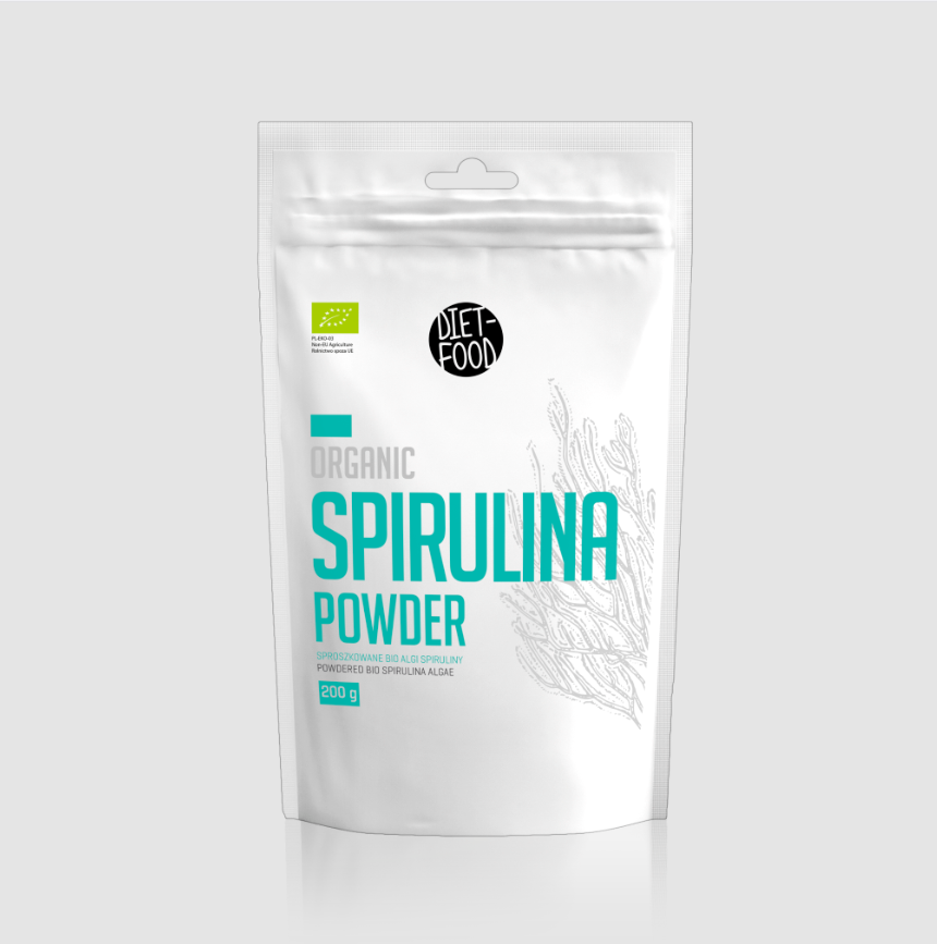 Bột tảo xoắn Spirulina hữu cơ Diet Food 200g