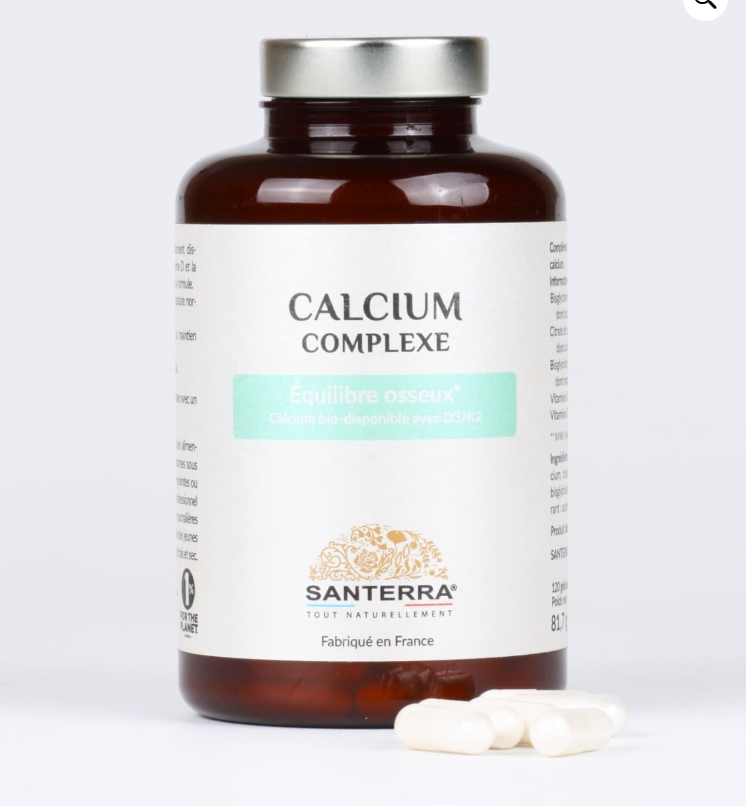 Calcium Complexe Santerra Pháp hữu cơ 120 viên