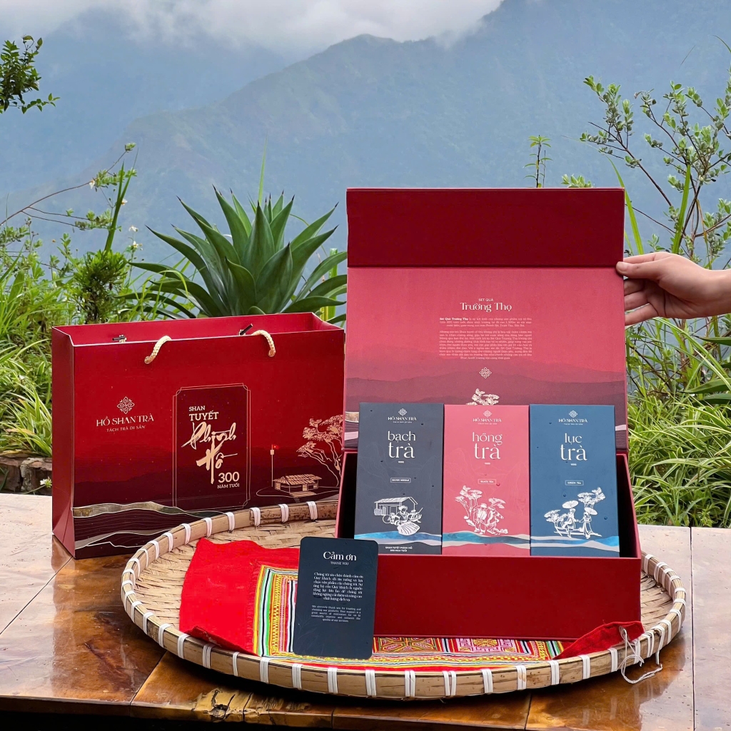Sét quà trà Shan Tuyết 3 Trường Thọ