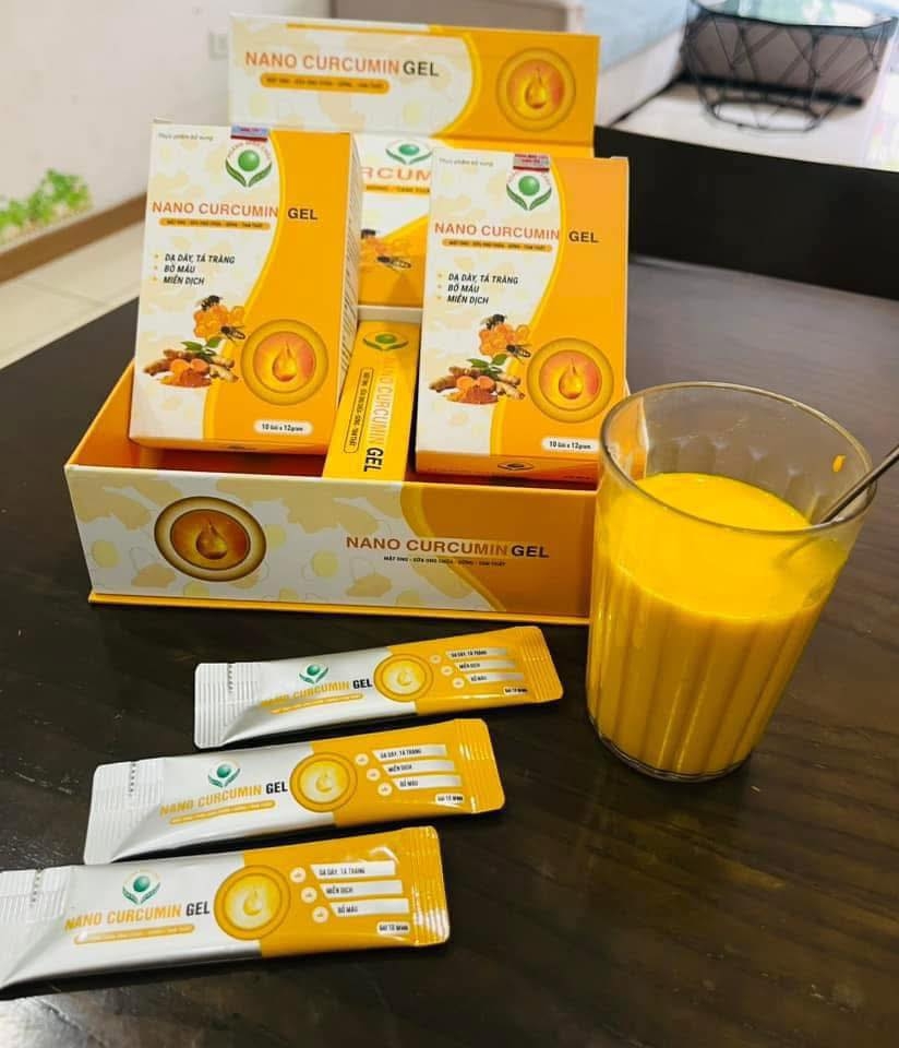 Gel Nano Curcumin Hoàng Minh Châu hộp 20 gói
