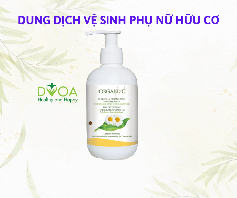 Dung dịch vệ sinh hữu cơ hoa cúc Organyc (250ml)