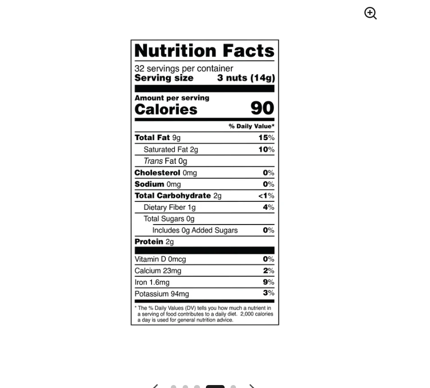 Hạt quả hạch Brazill Nuts hữu cơ Elan 185g