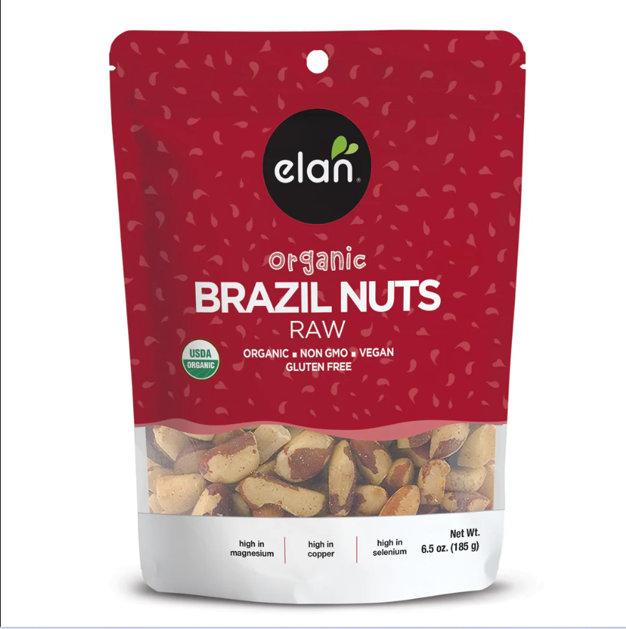Hạt quả hạch Brazill Nuts hữu cơ Elan 185g