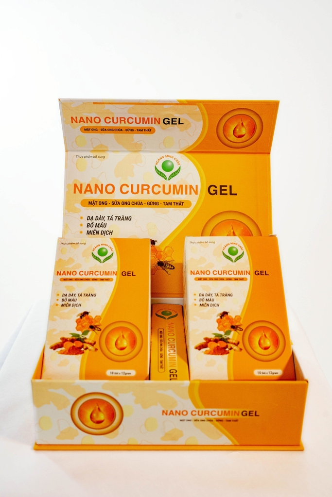 Gel Nano Curcumin Hoàng Minh Châu hộp 20 gói