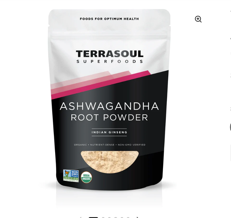 Bột sâm Ấn Ashwagandha  hữu cơ Terrasoul