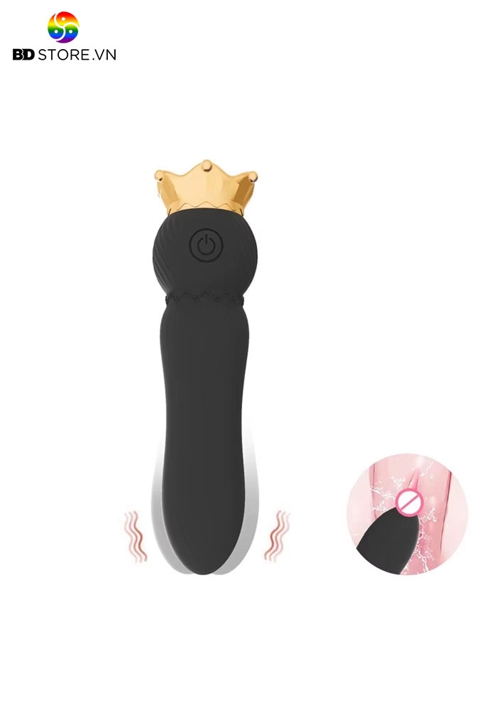 BDT1842 - Trứng rung tình yêu ngụy trang viên đạn có vương miện dài 13cm